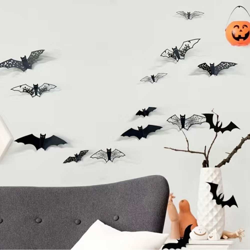 🛍️NIP 3D bat shaped wall stickers